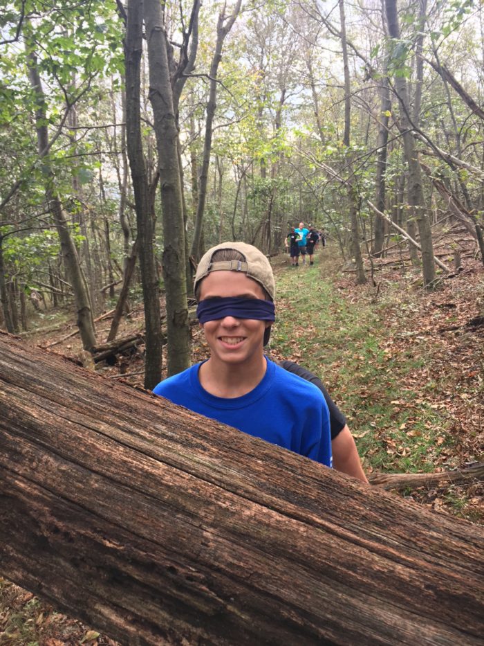 Blindfolded Pennsylvania Christian camp