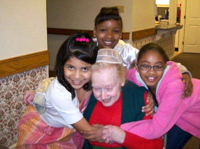 Mary Whitmore With Her Youth Retreats Girls